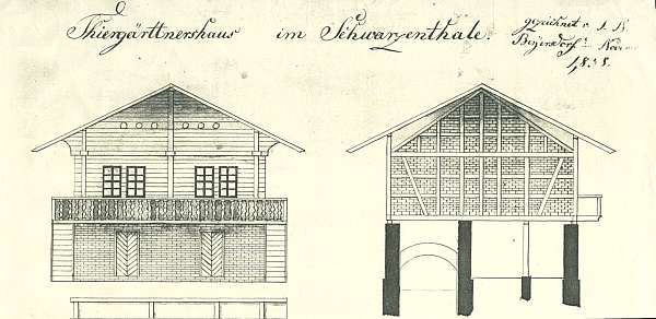Original Bauzeichnung von 1835