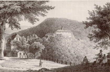 Blick vom Rondell auf das Schlo�